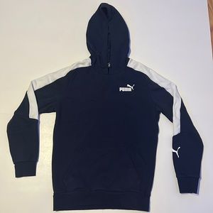 Puma, navy blue track hoodie.